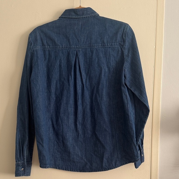 Sezane Dark Denim Tomboy Shirt Size 38 - Picture 3 of 4